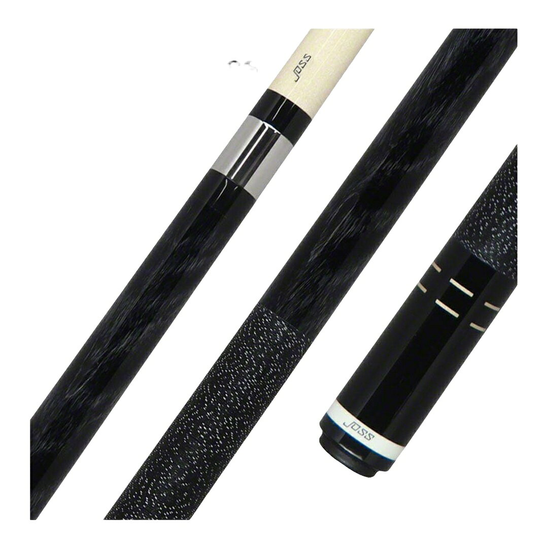 Joss Tiger Maple Charcoal Stain プレーキュー ビリヤードキュー アイリッシュリネンラップ ステンレスジョイント エボニー バットスリーブ