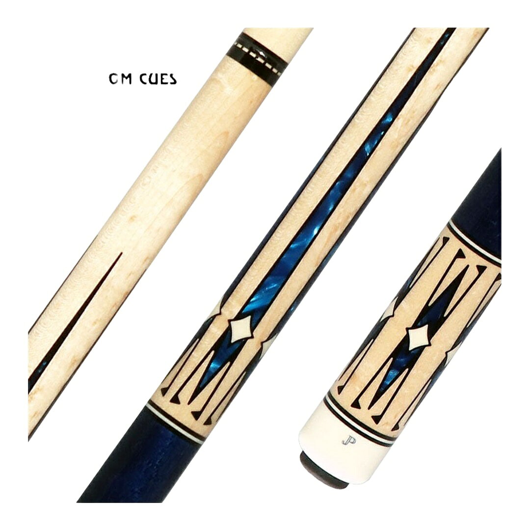 Pechauer JP Series プレーキュー メープル ウッドハンドル ブルーパールインレイ Speed Joint