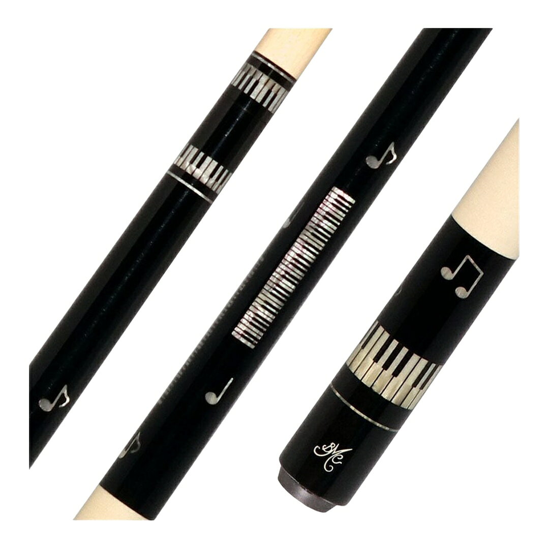 Meucci Pearl Piano プレーキュー Meucci Proシャフト 5/16x18ジョイント アイリッシュリネンラップ ビリヤードキュー