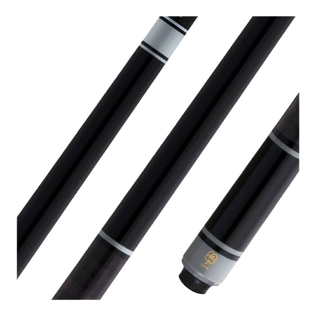 McDermott Select Series プレーキュー ブラックペイントメープル ノーラップ 3/8×10山 Defyカーボンシャフト ビリヤードキュー