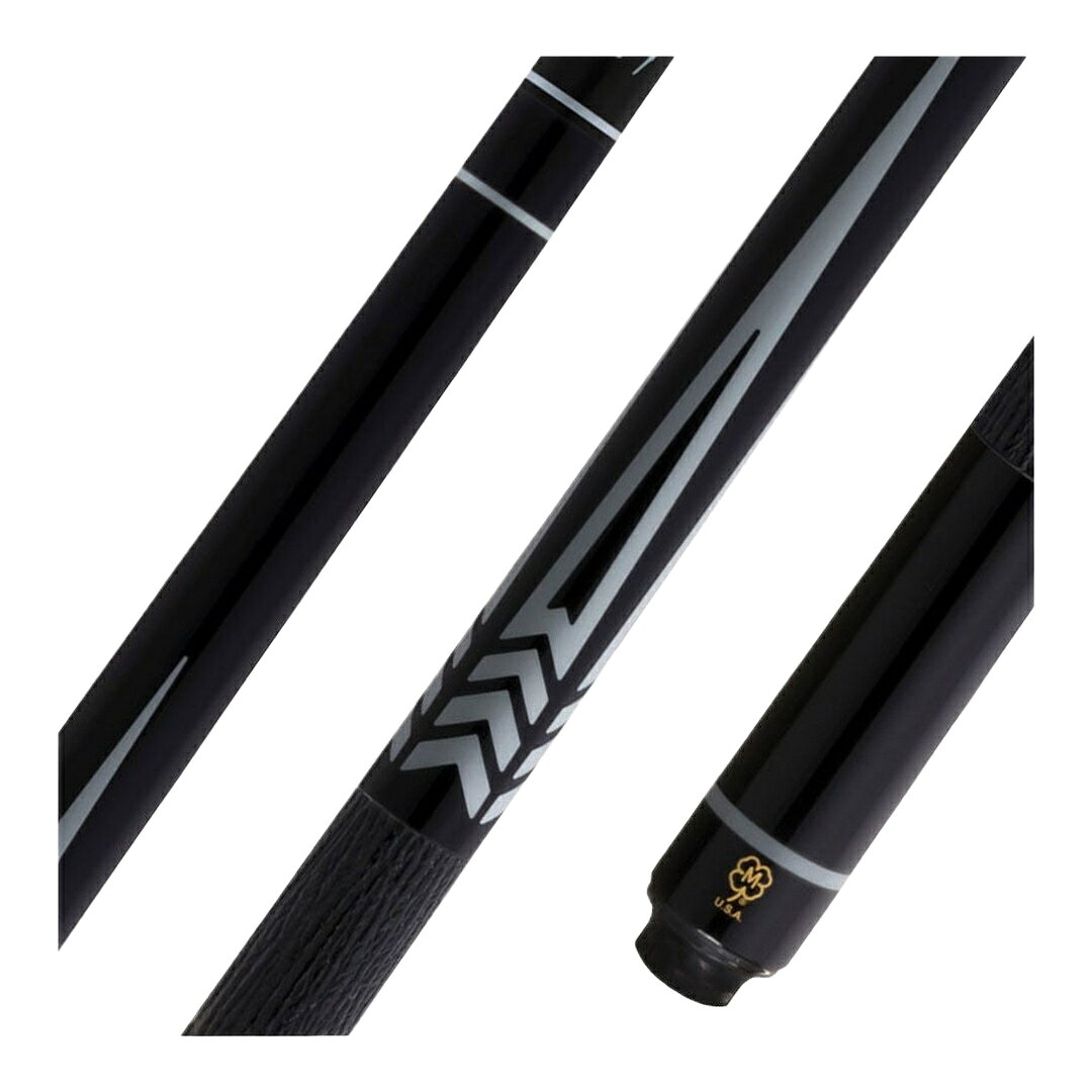 McDermott Select Series Black Urethane プレーキュー Defyカーボンファイバーシャフト 3/8x10 型押しレザーラップ …