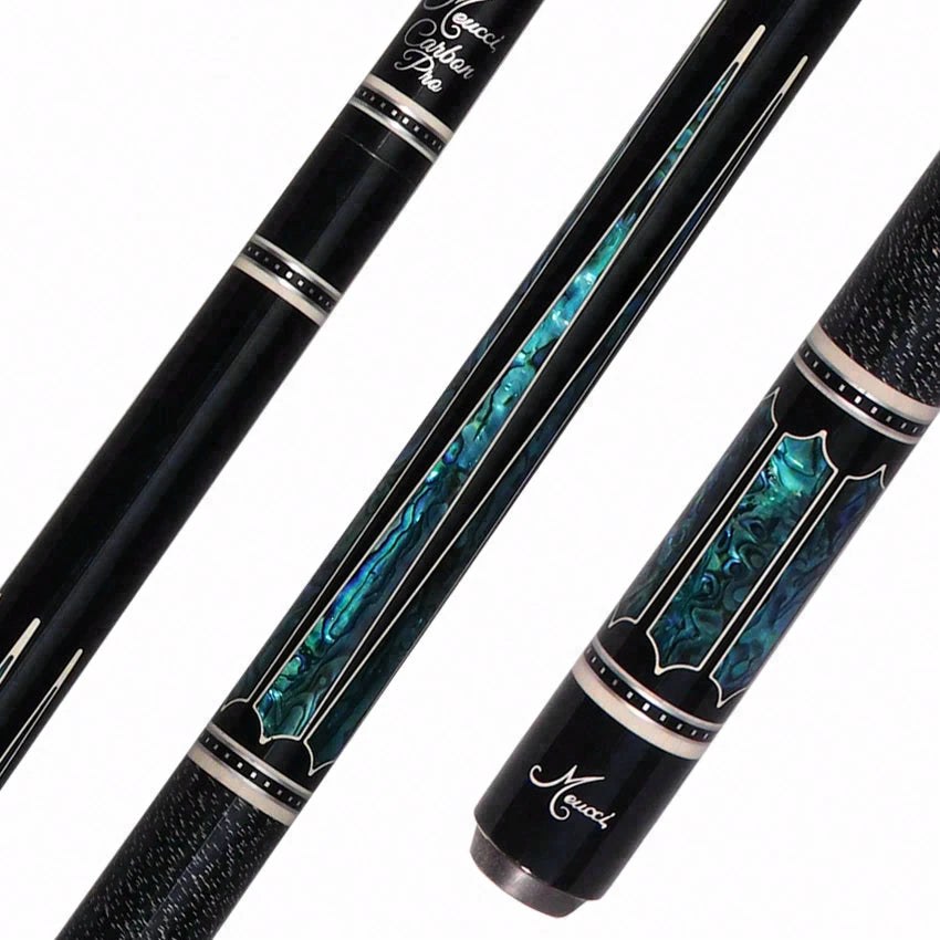 Meucci Ultra Piston 4 プレーキュー エボニーステイン アバロンポイント Meucci Carbon Pro カーボンシャフト ウレタンコートアイリッシュリネンラップ