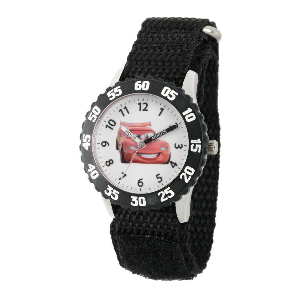 ディズニー カーズ キッズ 時計 ステンレススチールベゼル アナログ ナイロンストラップ