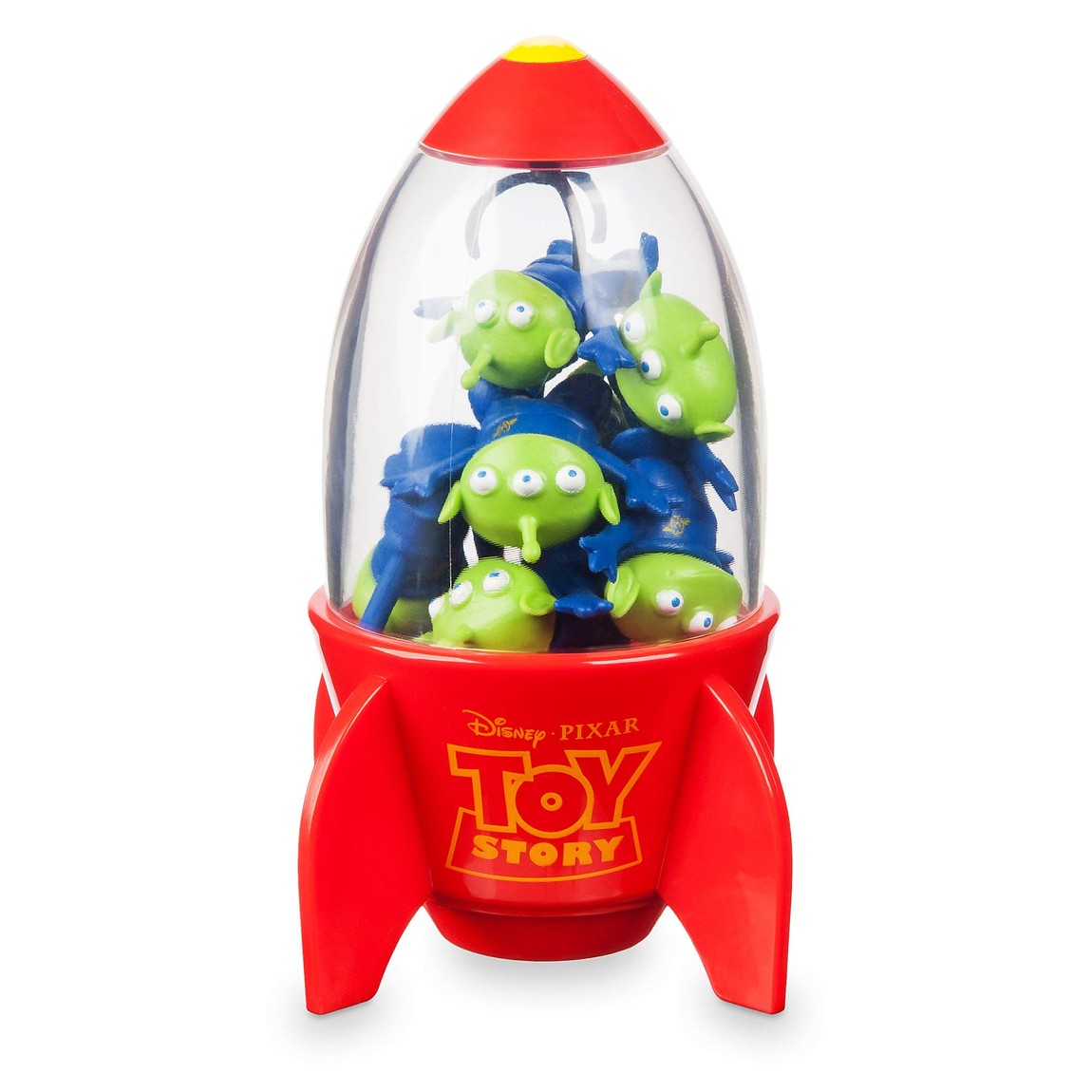 ディズニー トイストーリー エイリアン リトルグリーンメン 消しゴムセット 8個入り ロケット型ケース フィギュア 文房具