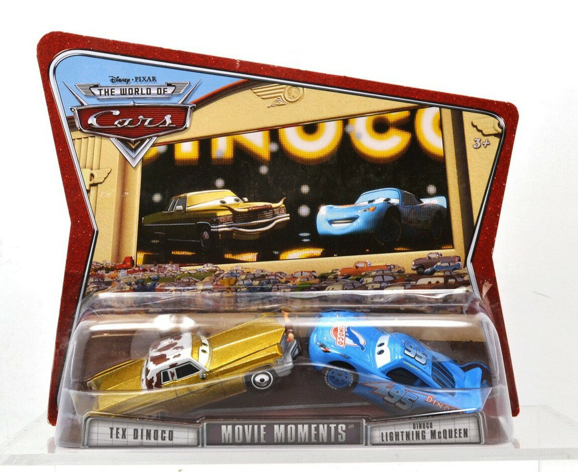 ディズニー カーズ テックス ダイナコ ＆ ダイナコ ライトニング マックィーン フィギュアセット ミニカー 2台セット