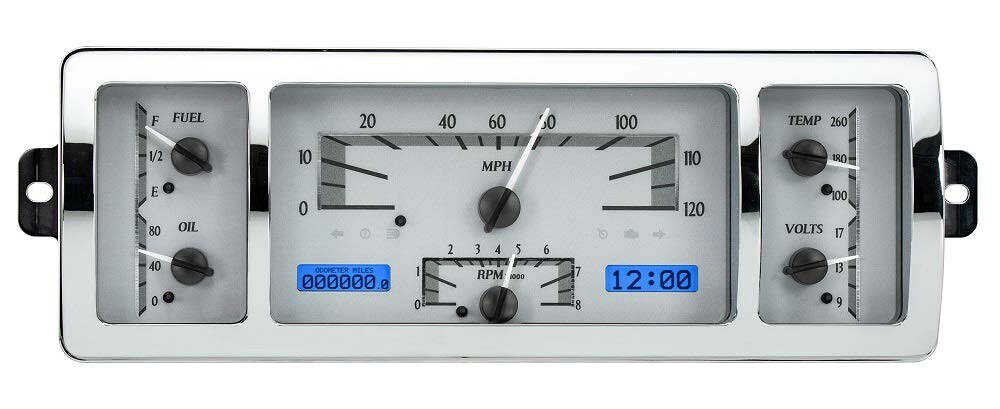 PRODUCT DETAILS Dakota Digital 1940-1946 シボレー ピックアップ用 VHX アナログメーターパネル シルバー ブルー VHX-40C-PU-S-B【適合】・ 1940-1946年 シボレー ピックアップトラック【商品仕様】・ 種類：アナログ・デジタル併用メーターシステム・ フェイスカラー：シルバーアロイ・ バックライト：ブルー・ スピードメーター表示：0-120 MPH・ タコメーター表示：0-8000 RPM・ 油圧計表示：0-80 psi・ 水温計表示：100-260 F・ 電圧計表示：9-17 VDC・ 燃料計表示：E, 1/4, 1/2, 3/4, F・ 最小取付開口サイズ：約31.2cm x 10.9cm (12.30インチ x 4.30インチ)【特徴】・ 車種専用設計のクローム仕上げアルミベゼルを採用したアナログメーターシステムです。・ 6つの主要なアナログ計器に加え、2つのデジタル液晶センターを搭載しています。・ 高精度なステッピングモーターとソリッドステートセンサーにより、正確な数値表示が可能です。・ 液晶画面にはオドメーター、トリップメーター、時計、0-60 MPHタイマーなどの情報を表示できます。・ ターンシグナル、ハイビーム、チェックエンジン、パーキングブレーキ等の各種インジケーターを内蔵しています。【付属品】・ 油圧センサー（1/8インチNPT）・ 水温センサー（1/8インチNPT、1/4, 3/8, 1/2インチNPTおよび12mm, 16mm変換用アダプター付属）・ スピードメーターパルスジェネレーター・ 取付用コントロールボックスおよび配線ハーネス【ご注意】・ 米国仕様の輸入品です。取扱説明書が付属する場合は英語表記です・ 適合車種・年式はお客様ご自身でご確認ください。取付には専門知識が必要な場合があります ■ 商品について 海外輸入品（説明書は英語表記の場合あり） ■ ご注意 ・掲載画像は実物に近い色味になるよう調整しておりますが、ご利用の環境により差異が生じる場合があります。・複数店舗で在庫を共有しているため、ご注文後に在庫切れとなる場合がございます。 ■ 納期について お届けの目安を必ずご確認ください。 海外正規ルート仕入れ品 海外ブランド ▼ 海外正規ブランド店 正規代理店 ▼ 当 店 ※本商品は並行輸入品です 製造元は正規品と同一のブランド・メーカーです。当店では海外正規ルートより仕入れた商品を取り扱っております。流通ルートが異なるのみで、商品自体に違いはございません。 ── 当店の商品について ── 正規品のみ取り扱い 海外正規店・正規代理店から商品を直接仕入れ、国内に輸入して販売しております。 日本未入荷・海外限定モデルも多数 日本未入荷・海外限定モデルも多数取り扱っております。サイズ・カラー違いや海外限定で販売された製品など、日本では手に入りにくいアイテムをお届けいたします。 お求めやすい価格の理由 海外市場での価格差や流通ルートの違いにより、国内販売価格よりお求めやすくなっております。品質はそのままに、よりお手頃な価格でお届けいたします。 安心保証 ご使用前に万が一、製品に不具合がございました場合は、交換または商品代金のご返金にて対応させていただきます。商品到着後5日以内にご連絡ください。 ご注意 海外からの輸入品となります。海外輸送のため、外箱に軽微なスレ等がある場合がございますが、商品本体には影響ございません。 ※在庫状況は仕入先の在庫情報をもとに出来る限り正確に表示しておりますが、取寄せ商品のため、タイミングによりご注文後に欠品・キャンセルとなる場合がございます。 お探しの商品がございましたら、お気軽にご相談ください。