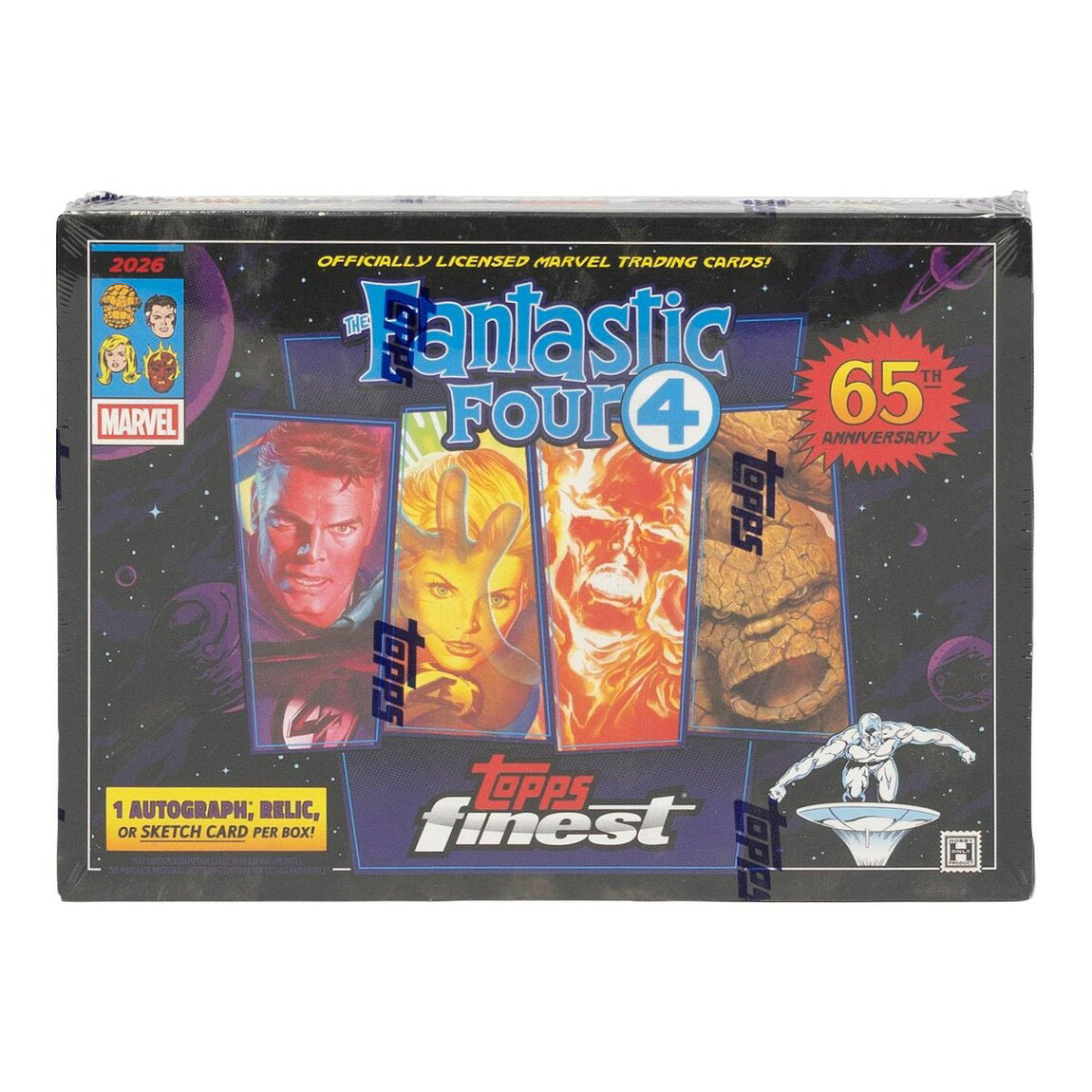 ファンタスティック・フォー 英語版 2026 Topps Finest Fantastic Four 65th Anniversary マーベル トレーディングカード ホビーボックス