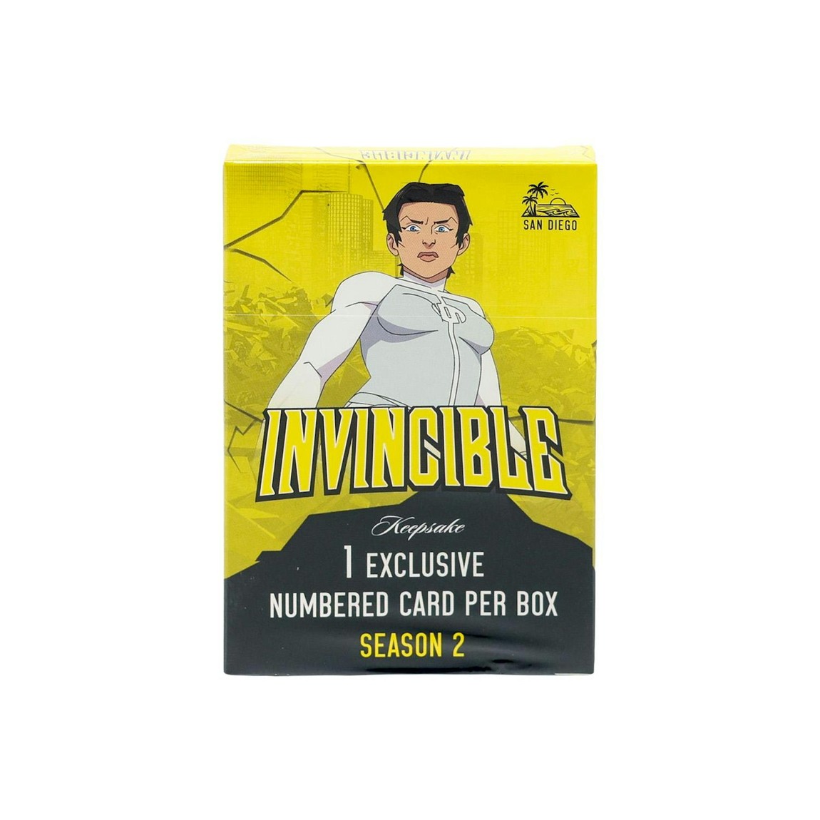 PRODUCT DETAILS 2026 Keepsake Invincible Season 2 SDCC Friday Exclusive Anissa Box【商品仕様】1ボックス：1枚入り総枚数：1枚【ボックス封入内容（メーカー公表の平均）】・手書きシリアルナンバー入り Anissa 選手カード：1枚【ランダム封入（パラレル・インサート・サイン等）】・250枚限定、100枚限定、75枚限定パラレル・50枚限定、25枚限定、15枚限定パラレル・10枚限定、5枚限定パラレル・1枚限定（1/1）パラレル・Anissa 選手の限定カードをランダム封入【ご注意】・海外版（北米流通）の未開封ボックスです。カード・パッケージのテキストは英語表記です。・封入はランダムで、特定カードの封入を保証するものではありません。 ■ 商品について 海外輸入品（説明書は英語表記の場合あり） ■ ご注意 ・掲載画像は実物に近い色味になるよう調整しておりますが、ご利用の環境により差異が生じる場合があります。・複数店舗で在庫を共有しているため、ご注文後に在庫切れとなる場合がございます。 ■ 納期について お届けの目安を必ずご確認ください。 海外正規ルート仕入れ品 海外ブランド ▼ 海外正規ブランド店 正規代理店 ▼ 当 店 ※本商品は並行輸入品です 製造元は正規品と同一のブランド・メーカーです。当店では海外正規ルートより仕入れた商品を取り扱っております。流通ルートが異なるのみで、商品自体に違いはございません。 ── 当店の商品について ── 正規品のみ取り扱い 海外正規店・正規代理店から商品を直接仕入れ、国内に輸入して販売しております。 日本未入荷・海外限定モデルも多数 日本未入荷・海外限定モデルも多数取り扱っております。サイズ・カラー違いや海外限定で販売された製品など、日本では手に入りにくいアイテムをお届けいたします。 お求めやすい価格の理由 海外市場での価格差や流通ルートの違いにより、国内販売価格よりお求めやすくなっております。品質はそのままに、よりお手頃な価格でお届けいたします。 安心保証 ご使用前に万が一、製品に不具合がございました場合は、交換または商品代金のご返金にて対応させていただきます。商品到着後5日以内にご連絡ください。 ご注意 海外からの輸入品となります。海外輸送のため、外箱に軽微なスレ等がある場合がございますが、商品本体には影響ございません。 ※在庫状況は仕入先の在庫情報をもとに出来る限り正確に表示しておりますが、取寄せ商品のため、タイミングによりご注文後に欠品・キャンセルとなる場合がございます。 お探しの商品がございましたら、お気軽にご相談ください。