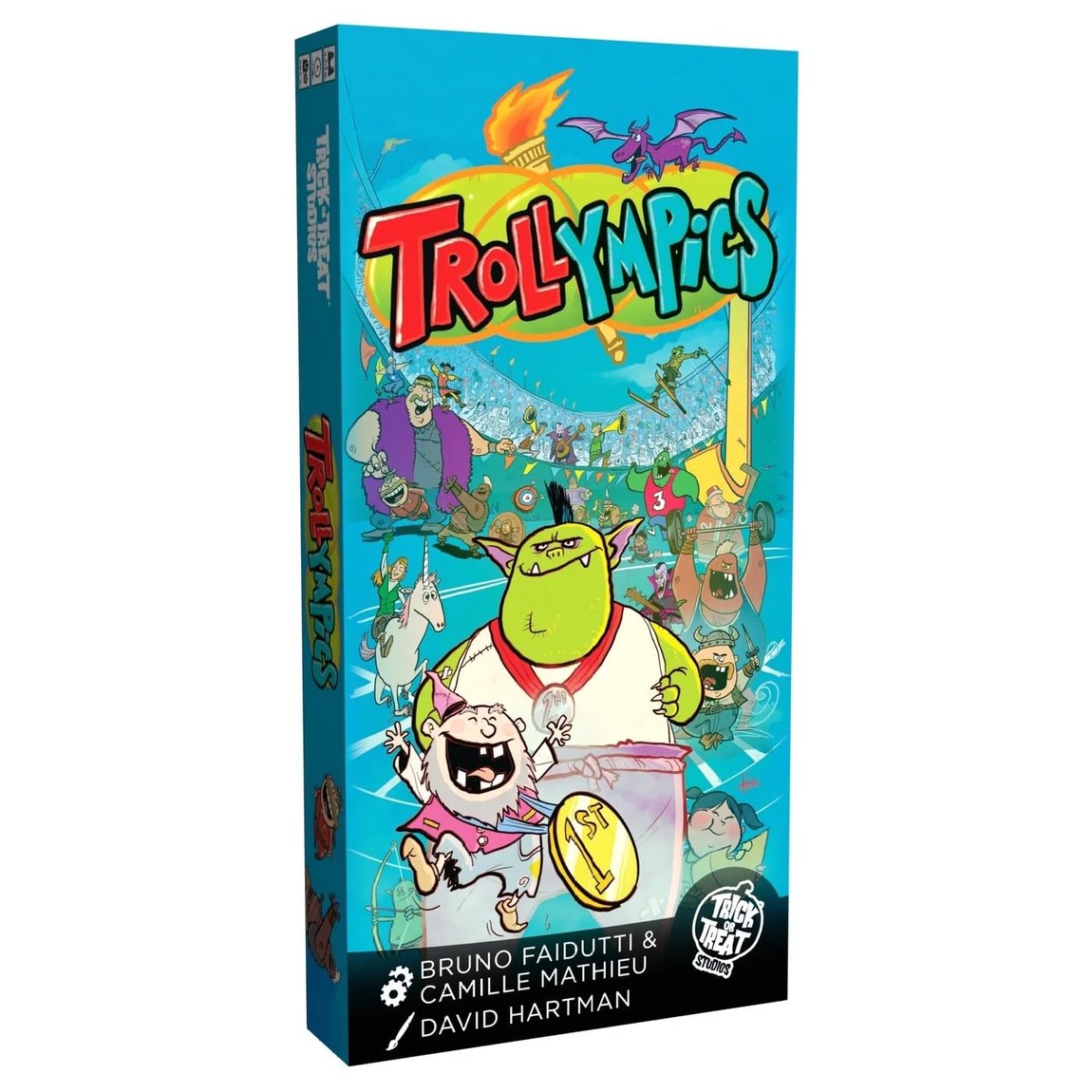 PRODUCT DETAILS Trick Or Treat Studios Trollympics トロール・オリンピック プロップ 小道具【商品仕様】・ アイテム種別：プロップ/小道具・ シリーズ：TrollFest（トロール・フェスト）・ 構成：アスリートカード、アクションカード、ダイス・ 形式：サマー＆ウィンターシーズン制【特徴】・ TrollFestと同じ世界観を舞台に、ファンタジーの住人たちが競技を繰り広げるイベントを再現しています。・ 公開されるイベントに合わせて、アスリートやアクションカードをドラフトしチームを編成して競います。・ ダイスの出目とカードの数値を合算して勝敗を決定し、勝者の予想によっても得点を獲得する仕組みです。・ ウィンターシーズンとサマーシーズンの全競技終了後、最終的な合計ポイントによって勝者を決定します。 ■ 商品について 海外輸入品（説明書は英語表記の場合あり） ■ ご注意 ・掲載画像は実物に近い色味になるよう調整しておりますが、ご利用の環境により差異が生じる場合があります。・複数店舗で在庫を共有しているため、ご注文後に在庫切れとなる場合がございます。 ■ 納期について お届けの目安を必ずご確認ください。 海外正規ルート仕入れ品 海外ブランド ▼ 海外正規ブランド店 正規代理店 ▼ 当 店 ※本商品は並行輸入品です 製造元は正規品と同一のブランド・メーカーです。当店では海外正規ルートより仕入れた商品を取り扱っております。流通ルートが異なるのみで、商品自体に違いはございません。 ── 当店の商品について ── 正規品のみ取り扱い 海外正規店・正規代理店から商品を直接仕入れ、国内に輸入して販売しております。 日本未入荷・海外限定モデルも多数 日本未入荷・海外限定モデルも多数取り扱っております。サイズ・カラー違いや海外限定で販売された製品など、日本では手に入りにくいアイテムをお届けいたします。 お求めやすい価格の理由 海外市場での価格差や流通ルートの違いにより、国内販売価格よりお求めやすくなっております。品質はそのままに、よりお手頃な価格でお届けいたします。 安心保証 ご使用前に万が一、製品に不具合がございました場合は、交換または商品代金のご返金にて対応させていただきます。商品到着後5日以内にご連絡ください。 ご注意 海外からの輸入品となります。海外輸送のため、外箱に軽微なスレ等がある場合がございますが、商品本体には影響ございません。 ※在庫状況は仕入先の在庫情報をもとに出来る限り正確に表示しておりますが、取寄せ商品のため、タイミングによりご注文後に欠品・キャンセルとなる場合がございます。 お探しの商品がございましたら、お気軽にご相談ください。