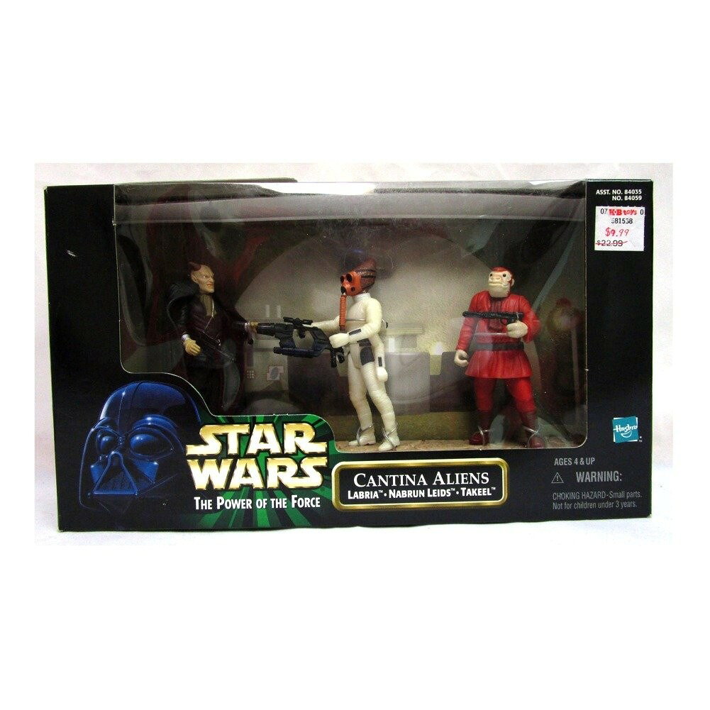 スターウォーズ パワー・オブ・ザ・フォース ムービーシーン カンティーナ・エイリアンズ アクションフィギュア 3体セット