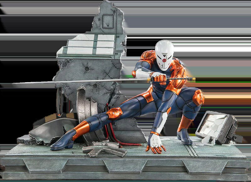 メタルギア ソリッド サイボーグ忍者 グレイ・フォックス スタチュー 全高約41cm First 4 Figures
