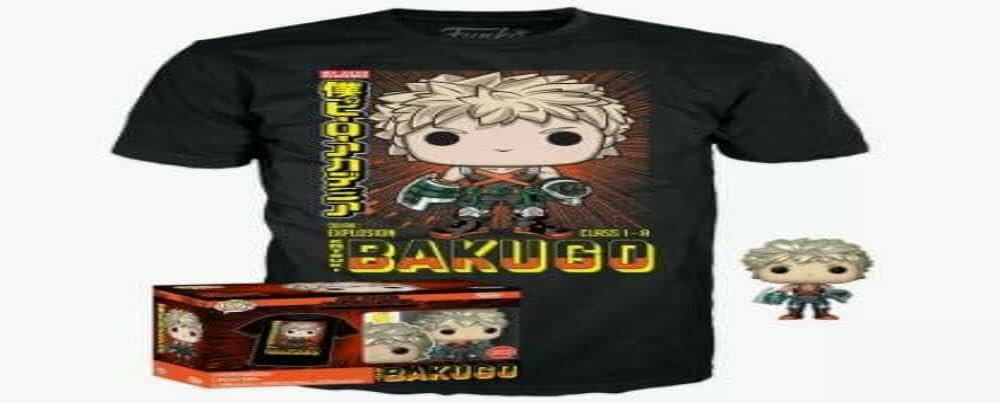 Funko Pop! 내 영웅 아카데미아 폭호 카츠미 피규어 T 셔츠 세트