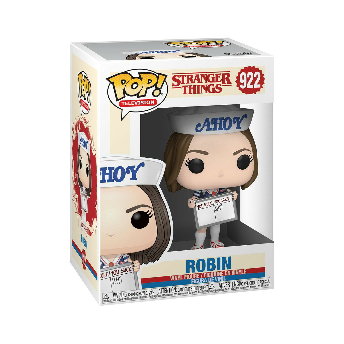 PRODUCT DETAILS ファンコ ストレンジャー・シングス ロビン フィギュア POP! TV ビニール製【商品仕様】・ アイテム種別：フィギュア（POP!）・ シリーズ：ストレンジャー・シングス 未知の世界（Netflix）・ 素材：ビニール製・ サイズ：高さ約9.5cm【特徴】・ Netflixオリジナルシリーズ『ストレンジャー・シングス 未知の世界』に登場するロビンのフィギュアです・ Funko独自のデフォルメが施されたPOP!シリーズのアイテムです・ コレクションに適した全高約9.5cmのミニサイズです・ ディスプレイケースやデスクに配置しやすい自立可能な設計です ■ 商品について 海外輸入品（説明書は英語表記の場合あり） ■ ご注意 ・掲載画像は実物に近い色味になるよう調整しておりますが、ご利用の環境により差異が生じる場合があります。・複数店舗で在庫を共有しているため、ご注文後に在庫切れとなる場合がございます。 ■ 納期について お届けの目安を必ずご確認ください。 海外正規ルート仕入れ品 海外ブランド ▼ 海外正規ブランド店 正規代理店 ▼ 当 店 ※本商品は並行輸入品です 製造元は正規品と同一のブランド・メーカーです。当店では海外正規ルートより仕入れた商品を取り扱っております。流通ルートが異なるのみで、商品自体に違いはございません。 ── 当店の商品について ── 正規品のみ取り扱い 海外正規店・正規代理店から商品を直接仕入れ、国内に輸入して販売しております。 日本未入荷・海外限定モデルも多数 日本未入荷・海外限定モデルも多数取り扱っております。サイズ・カラー違いや海外限定で販売された製品など、日本では手に入りにくいアイテムをお届けいたします。 お求めやすい価格の理由 海外市場での価格差や流通ルートの違いにより、国内販売価格よりお求めやすくなっております。品質はそのままに、よりお手頃な価格でお届けいたします。 安心保証 ご使用前に万が一、製品に不具合がございました場合は、交換または商品代金のご返金にて対応させていただきます。商品到着後5日以内にご連絡ください。 ご注意 海外からの輸入品となります。海外輸送のため、外箱に軽微なスレ等がある場合がございますが、商品本体には影響ございません。 ※在庫状況は仕入先の在庫情報をもとに出来る限り正確に表示しておりますが、取寄せ商品のため、タイミングによりご注文後に欠品・キャンセルとなる場合がございます。 お探しの商品がございましたら、お気軽にご相談ください。