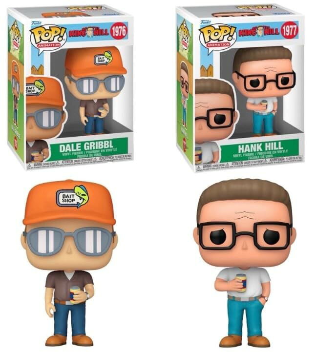 ファンコ キング・オブ・ザ・ヒル デイル・グリブル & ハンク・ヒル フィギュア 2点セット POP!