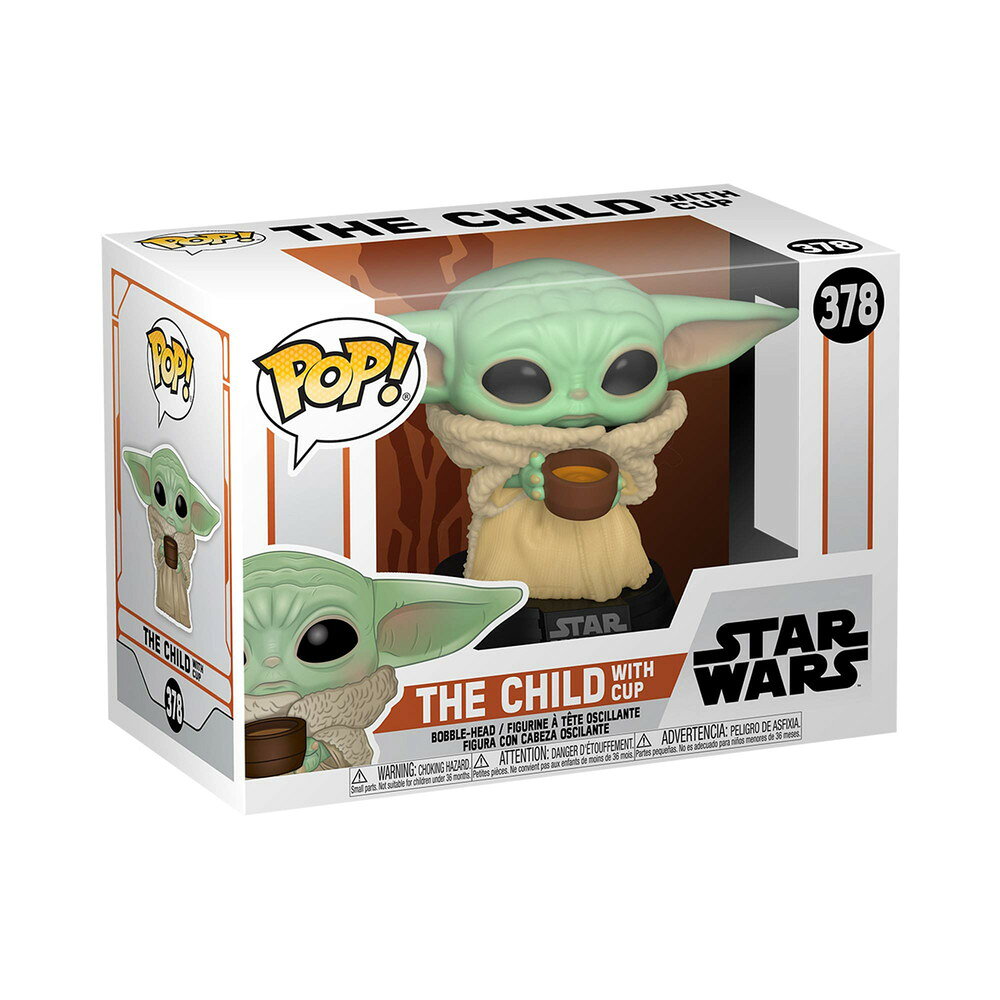 Funko Pop! 스타 워즈 만다롤리안 컵을 가진 더 차일드 피규어