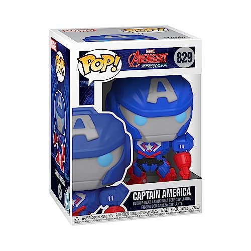 Funko POP マーベル メック キャプテンアメリカ マルチカラー フィギュア 3.75インチ