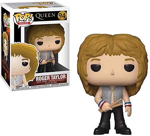 Funko Pop! Rocks クイーン ロジャー・テイラー フィギュア Queen Roger Taylor ロック バンド ミュージシャン ドラマー ビニールフィギュア ポップ 音楽 グッズ