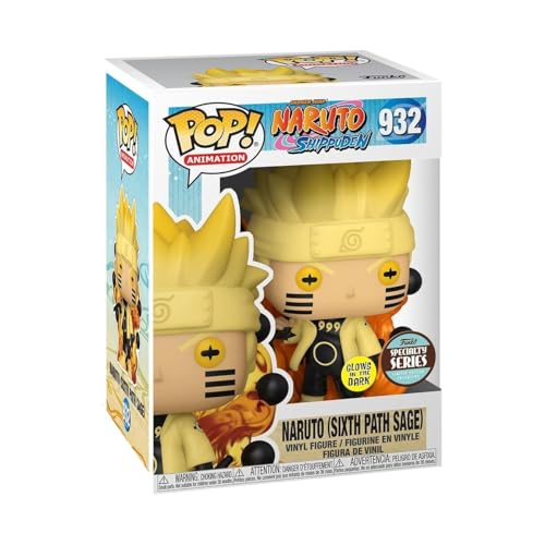 Funko Pop! 나루토 질풍전 우즈마키 나루토 육도 선인 모드 축광 한정판 피규어 비닐