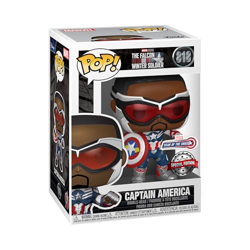 Funko Pop! マーベル Year of the Shield キャプテン・アメリカ サム・ウィルソン フィギュア ファルコン ビニール製 限定品 アメコミ グッズ