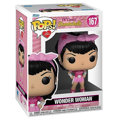 Funko Pop! ポップ DCコミックス ワンダーウーマン ボムシェル ピンクリボン 乳がん啓発 特別版 フィギュア ビニール人形 キャラクター グッズ