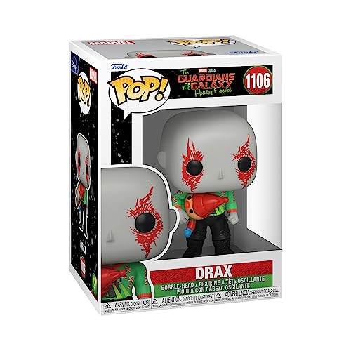 Rakuten - Funko Pop! マーベル ホリデー ガーディアンズ・オブ・ギャラクシー ドラックス フィギュア エルフ人形付き クリスマス ビニール製 ボブルヘッド