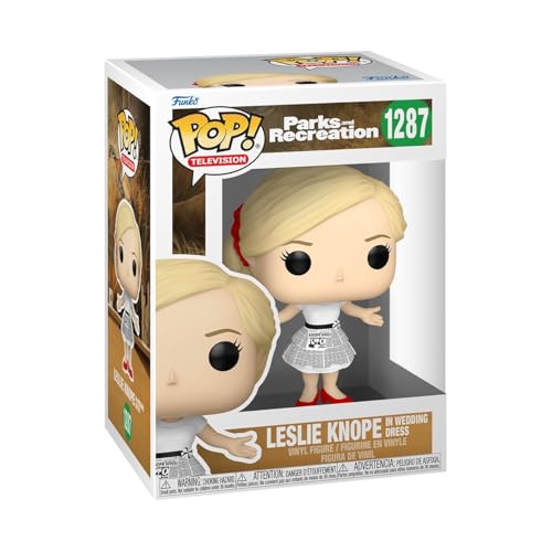 Funko Pop! パークス・アンド・レクリエーション 15周年記念 レズリー・ノープ ウェディングドレス フィギュア ビニールフィギュア コレクション キャラクターグッズ