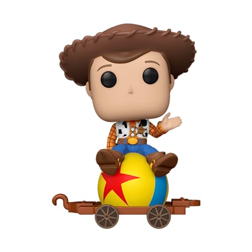 Funko Pop! 트레인 디즈니 100 우디 온 룩소볼 토이 스토리 피규어 비닐 피규어 디즈니 픽사 캐릭터 상품