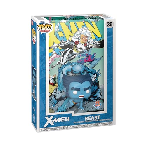Funko Pop! コミックカバー マーベル X-MEN #1 ビースト 限定版 フィギュア ディスプレイケース 60周年 記念 ビニール フィギュア PREVIEWS限定
