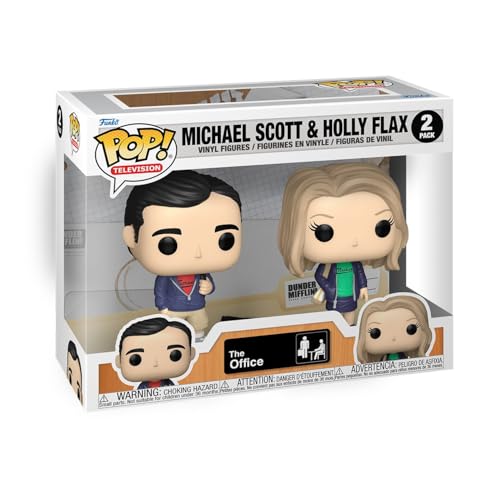 Funko Pop! ジ・オフィス マイケル・スコット ＆ ホリー・フラックス 2体セット フィギュア ビニール製 置物 コレクション キャラクター グッズ