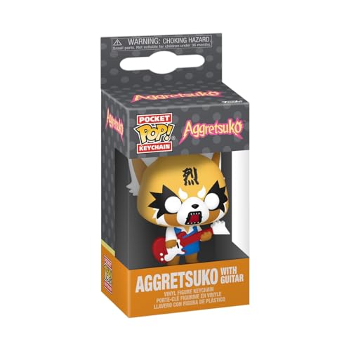 Funko Pop! キーチェーン アグレッシブ烈子 ギター サンリオ フィギュア ミニフィギュア キーホルダー ビニールフィギュア 日本未発売