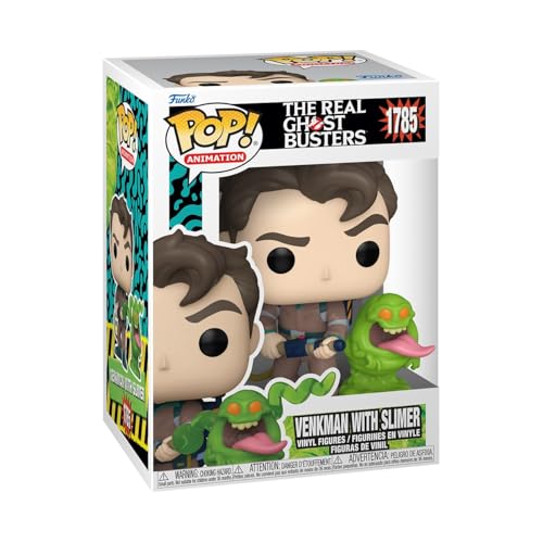 Funko Pop! 더 리얼 고스트 버스터스 피터 벤크만 박사 & 슬라이머 피규어 비닐제 컬렉터 아이템 애니메이션 영화 캐릭터 상품