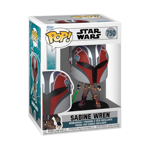 Funko Pop! スター・ウォーズ：アソーカ サビーヌ・レン マンダロリアン アーマー フィギュア ビニールフィギュア ボブルヘッド コレクション グッズ