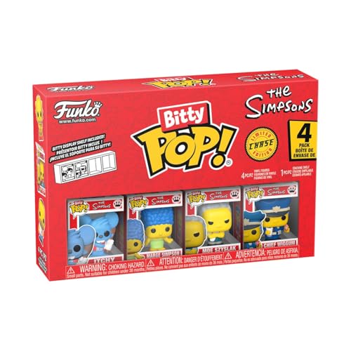 Rakuten - Funko Pop! Bitty POP ザ シンプソンズ イッチー マージ モー ミステリー ミニフィギュア 4体セット ビニールフィギュア ディスプレイケース付属 キャラクター