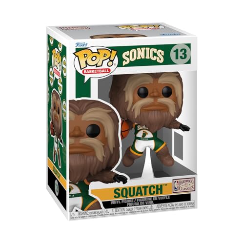 乐天商城 - Funko Pop! NBA マスコット シアトル・スーパーソニックス スコーチ サスクワッチ フィギュア ビニール製 置物 バスケットボール 公式ライセンス グッズ