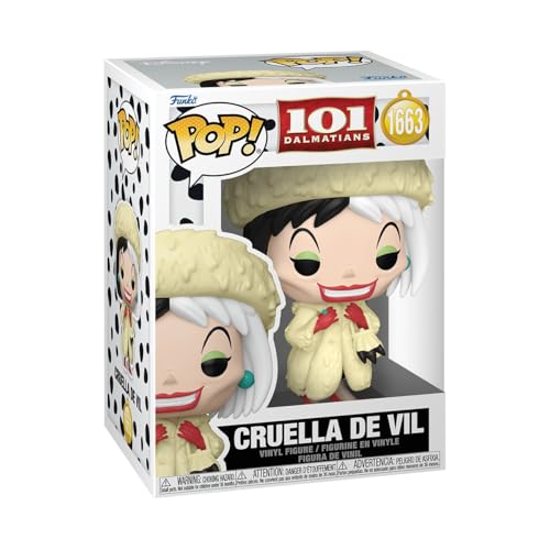 樂天商城 - Funko Pop! ディズニー 101匹わんちゃん クルエラ・ド・ヴィル フィギュア ビニールフィギュア 置物 コレクション キャラクター グッズ 悪役 ヴィランズ