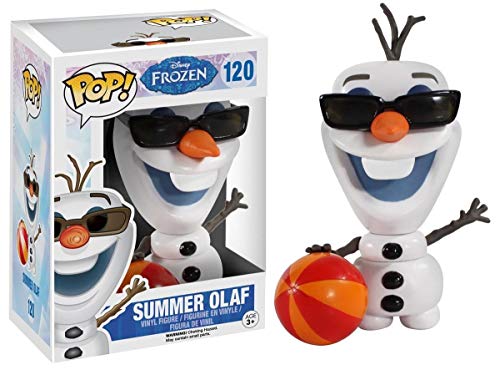 Funko Pop! Disney 아나운서와 눈 여왕 올라프 여름 버전 피규어 디즈니 영화 캐릭터 선글라스 비치 볼 비닐 피규어