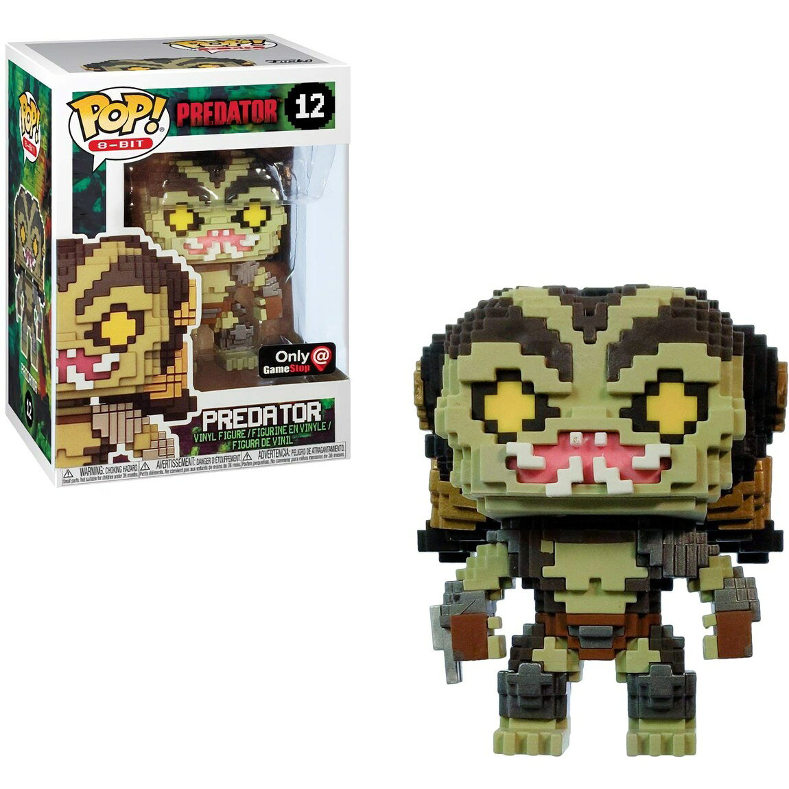 Funko Pop! プレデター 8ビット ビニールフィギュア GameStop限定 プロテクター付属