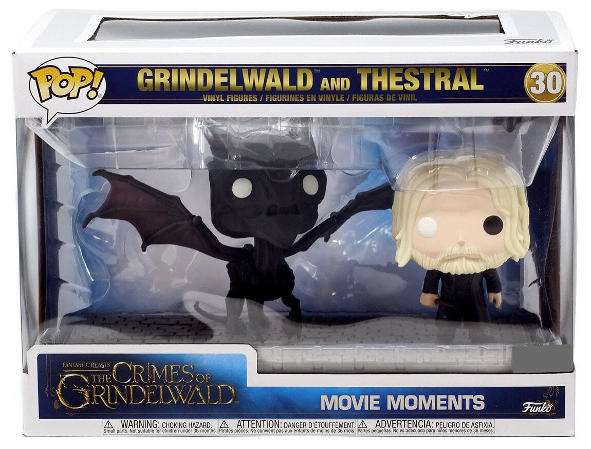 Funko Pop! 환상적인 야수 게라트 그린델발드 & 세스트럴 피규어 영화 모멘트 디스플레이 세트