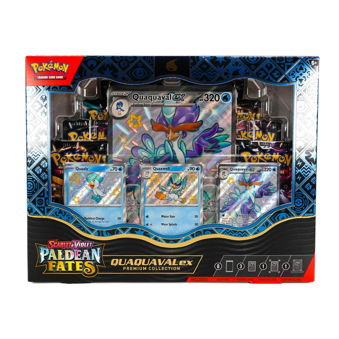 ポケモン英語版 2024 Scarlet & Violet: Paldean Fates Premium Collection ex Box ウェーニバル (Quaquaval)