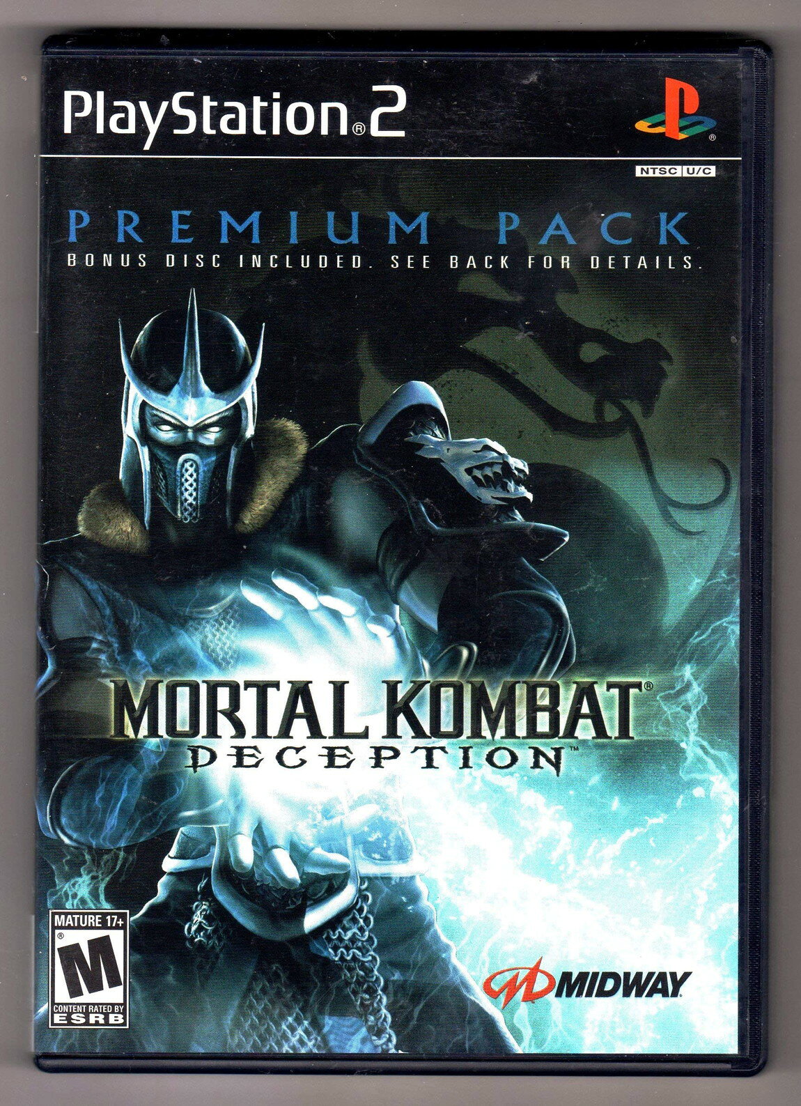 PRODUCT DETAILS 【商品情報】・商品名：Mortal Kombat: Deception (Premium Pack) (Renewed)・対応機種：PlayStation 2（PS2）・仕様：北米版（NTSC-U/C）・言語：英語【コンディション】・海外直輸入品です。・パッケージに輸送によるスレ・小傷がある場合があります。 ■ 北米版ゲームについてのご注意（必ずお読みください） 【北米版 ゲームについてのご注意】こちらの商品は、海外仕様のゲームソフトです。・日本国内の本体では、通常そのままプレイすることはできません。・北米版の本体など、ソフトに対応した本体が必要です。・ゲーム内の表示および音声は、基本的に英語などの外国語です。日本語には対応していない場合があります。・映像方式や接続するテレビ・モニターによっては、正常に表示されない場合があります。・海外版であることや、お手持ちの本体で使用できないことを理由とした返品・交換はお受けできません。 ■ ご注意 ・掲載画像は実物に近い色味になるよう調整しておりますが、ご利用の環境により差異が生じる場合があります。・複数店舗で在庫を共有しているため、ご注文後に在庫切れとなる場合がございます。・海外倉庫からのお取り寄せのため、発送までに数日〜2〜3週間程度かかる場合があります。 ■ 納期についてお届けの目安を必ずご確認ください。 ご注意 海外からの輸入品となります。海外輸送のため、外箱に軽微なスレ等がある場合がございますが、商品本体には影響ございません。 ※在庫状況は仕入先の在庫情報をもとに出来る限り正確に表示しておりますが、取寄せ商品のため、タイミングによりご注文後に欠品・キャンセルとなる場合がございます。