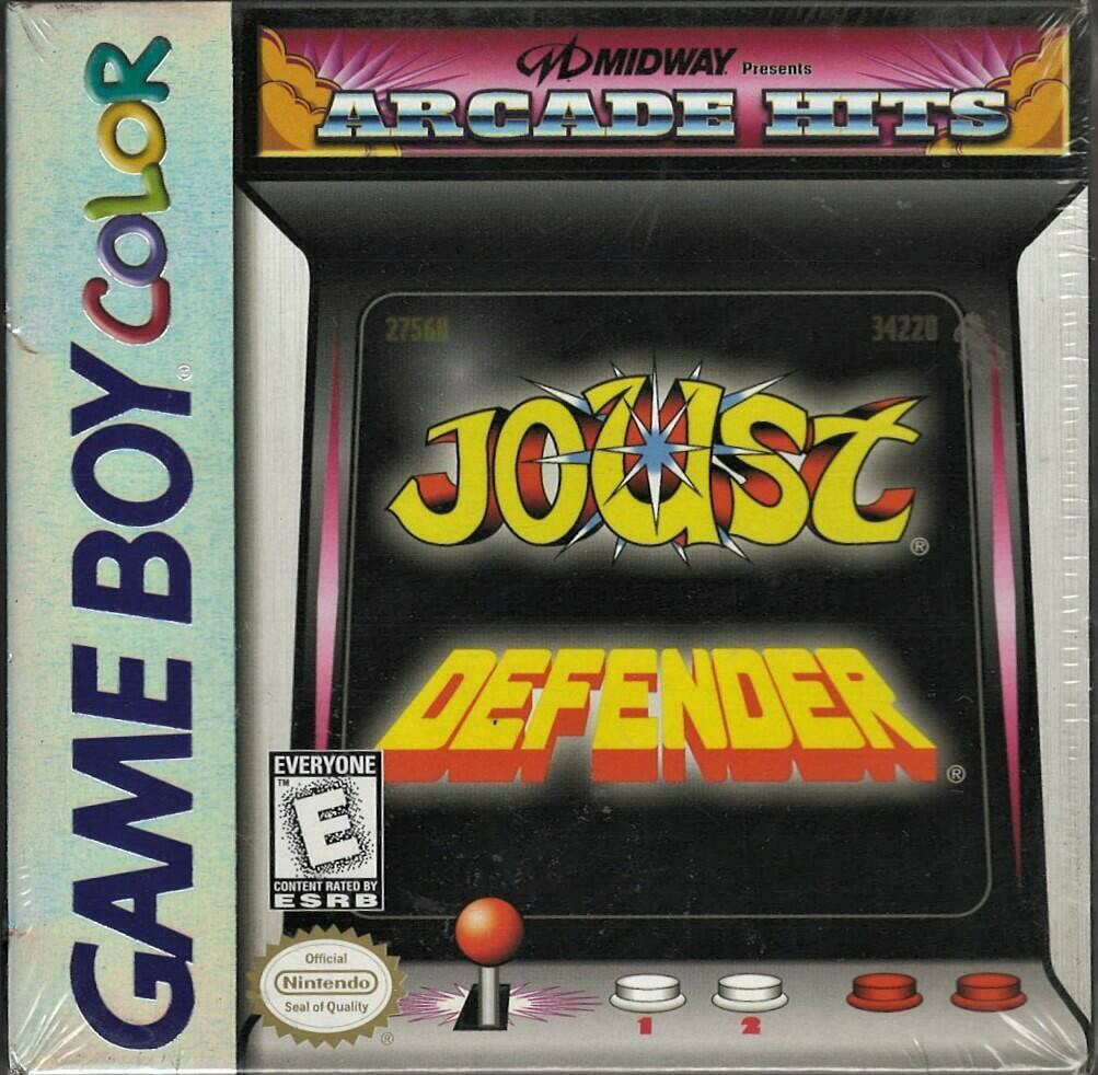 Arcade Hits: Joust & Defender GBC (Brand New Factory Sealed US Version) Game Boy 北米版 GBC ゲームボーイカラー 海外版ソフト