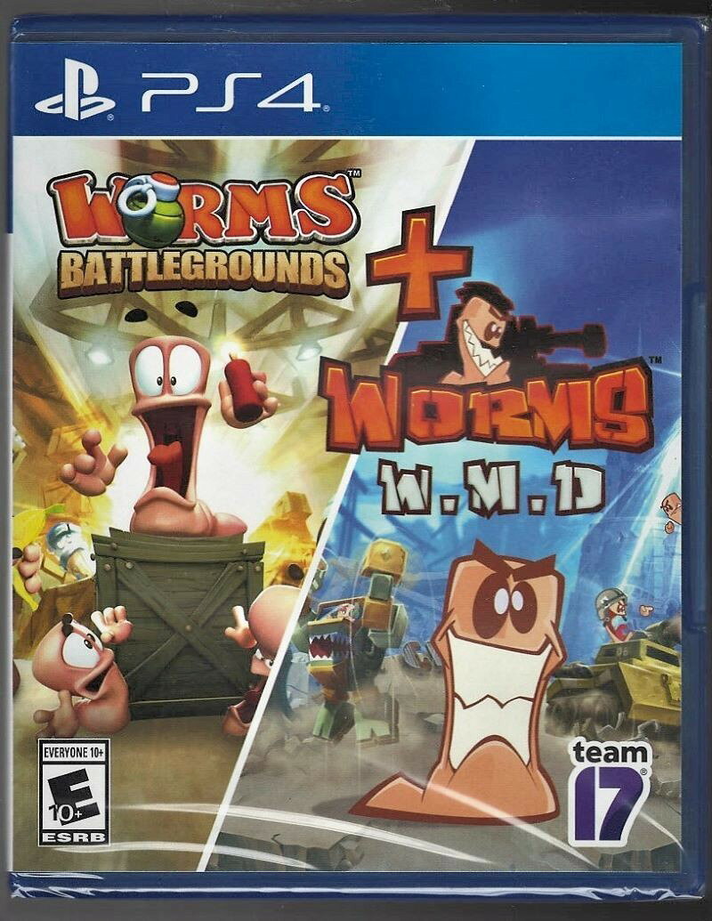 Worms Battleground & Worms WMD PS4 (Brand New Factory Sealed US Version) PlaySta 北米版 PS4 プレイステーション4 海外版ソフト