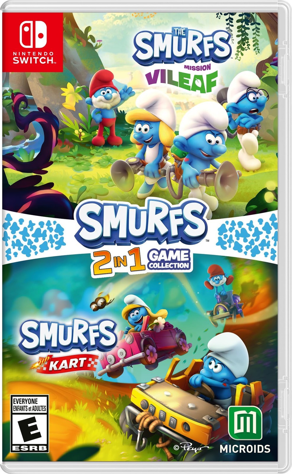 Smurfs 2 In 1 Game Collection: Mission Vileaf And Smurfs Kart - Nintendo Switch 北米版 Switch ニンテンドースイッチ 海外版ソフト