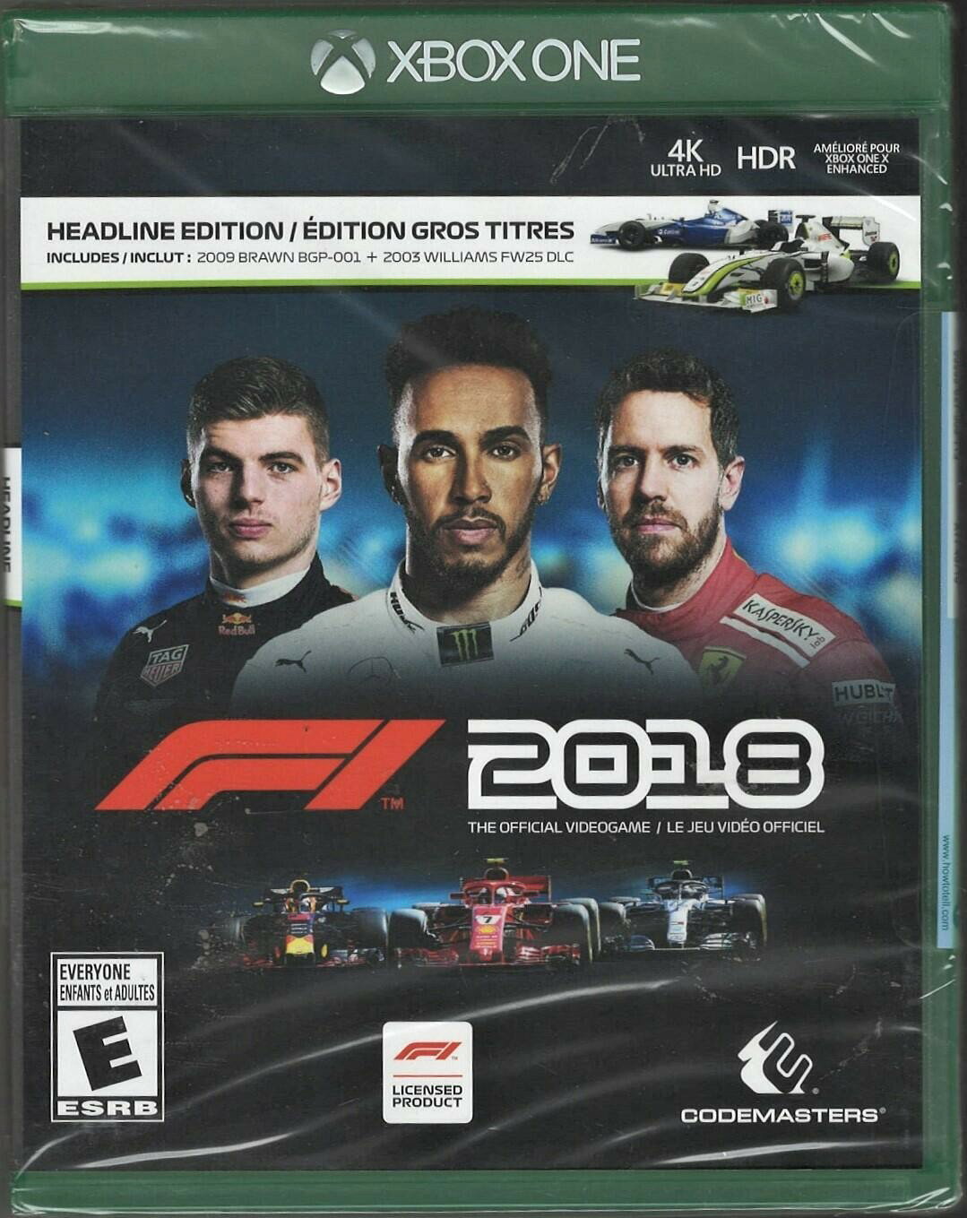F1 2018 Headline Edition Xbox One (Brand New Factory Sealed US Version) Xbox One 北米版 Xbox One Xbox One 海外版ソフト