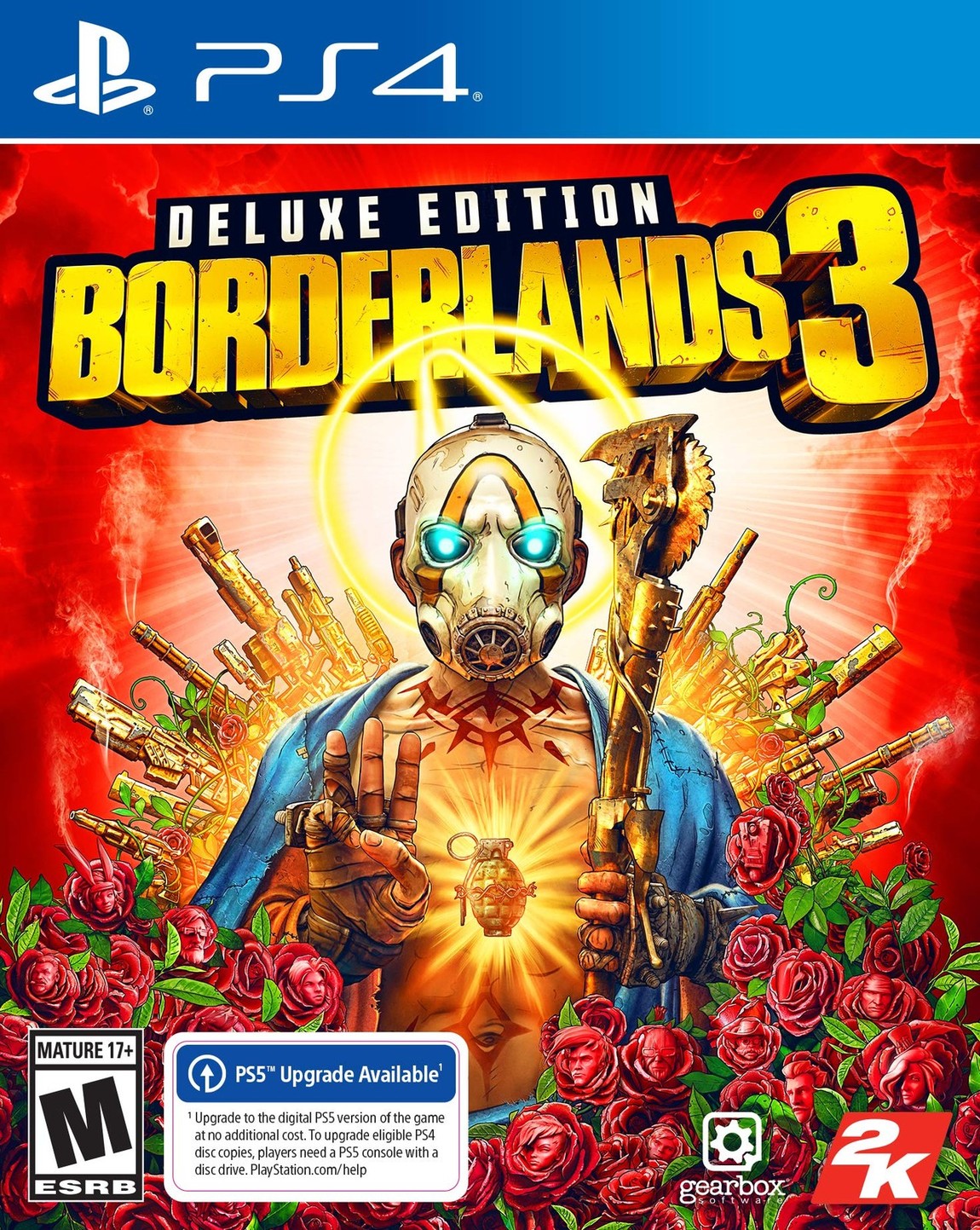 PRODUCT DETAILS 【商品情報】・商品名：Borderlands 3 Deluxe Edition - PlayStation 4・対応機種：プレイステーション4（PS4）・仕様：北米版（NTSC-U/C）・言語：英語【コンディション】・新品未開封の海外直輸入品です。・パッケージに輸送によるスレ・小傷がある場合があります。 ■ 北米版ゲームについてのご注意（必ずお読みください） 【北米版 ゲームについてのご注意】こちらの商品は、北米版（海外仕様）のゲームソフトです。・プレイステーション4（PS4）本体はリージョンフリーのため、日本国内の本体でもプレイいただけます。・ゲーム内の表示および音声は、基本的に英語です。日本語には対応していない場合があります。・オンライン機能・ダウンロードコンテンツ等は、アカウントの地域により利用できない場合があります。・海外版であることを理由とした返品・交換はお受けできません。 ■ ご注意 ・掲載画像は実物に近い色味になるよう調整しておりますが、ご利用の環境により差異が生じる場合があります。・複数店舗で在庫を共有しているため、ご注文後に在庫切れとなる場合がございます。・海外倉庫からのお取り寄せのため、発送までに数日〜2〜3週間程度かかる場合があります。 ■ 納期についてお届けの目安を必ずご確認ください。 ご注意 海外からの輸入品となります。海外輸送のため、外箱に軽微なスレ等がある場合がございますが、商品本体には影響ございません。 ※在庫状況は仕入先の在庫情報をもとに出来る限り正確に表示しておりますが、取寄せ商品のため、タイミングによりご注文後に欠品・キャンセルとなる場合がございます。