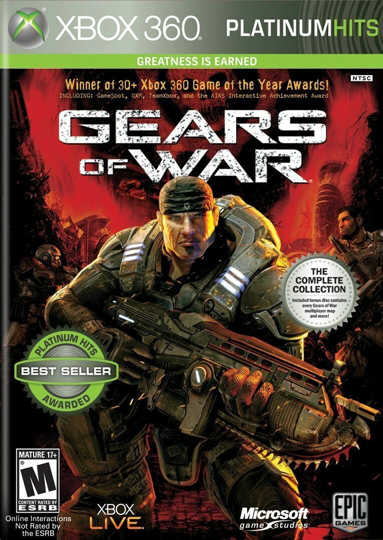 PRODUCT DETAILS 【商品情報】・商品名：Gears Of War (Platinum Hits) (Bonus- GoW 2) - Xbox 360・対応機種：Xbox360（Xbox 360）・仕様：北米版（NTSC-U/C）・言語：英語【コンディション】・新品未開封の海外直輸入品です。・パッケージに輸送によるスレ・小傷がある場合があります。 ■ 北米版ゲームについてのご注意（必ずお読みください） 【北米版 ゲームについてのご注意】こちらの商品は、海外仕様のゲームソフトです。・Xbox360（Xbox 360）は本体にリージョン制限があるため、日本国内の本体では通常そのままプレイすることはできません。・北米版の本体など、ソフトに対応した本体が必要です。・ゲーム内の表示および音声は、基本的に英語などの外国語です。日本語には対応していない場合があります。・映像方式や接続するテレビ・モニターによっては、正常に表示されない場合があります。・海外版であることや、お手持ちの本体で使用できないことを理由とした返品・交換はお受けできません。 ■ ご注意 ・掲載画像は実物に近い色味になるよう調整しておりますが、ご利用の環境により差異が生じる場合があります。・複数店舗で在庫を共有しているため、ご注文後に在庫切れとなる場合がございます。・海外倉庫からのお取り寄せのため、発送までに数日〜2〜3週間程度かかる場合があります。 ■ 納期についてお届けの目安を必ずご確認ください。 ご注意 海外からの輸入品となります。海外輸送のため、外箱に軽微なスレ等がある場合がございますが、商品本体には影響ございません。 ※在庫状況は仕入先の在庫情報をもとに出来る限り正確に表示しておりますが、取寄せ商品のため、タイミングによりご注文後に欠品・キャンセルとなる場合がございます。