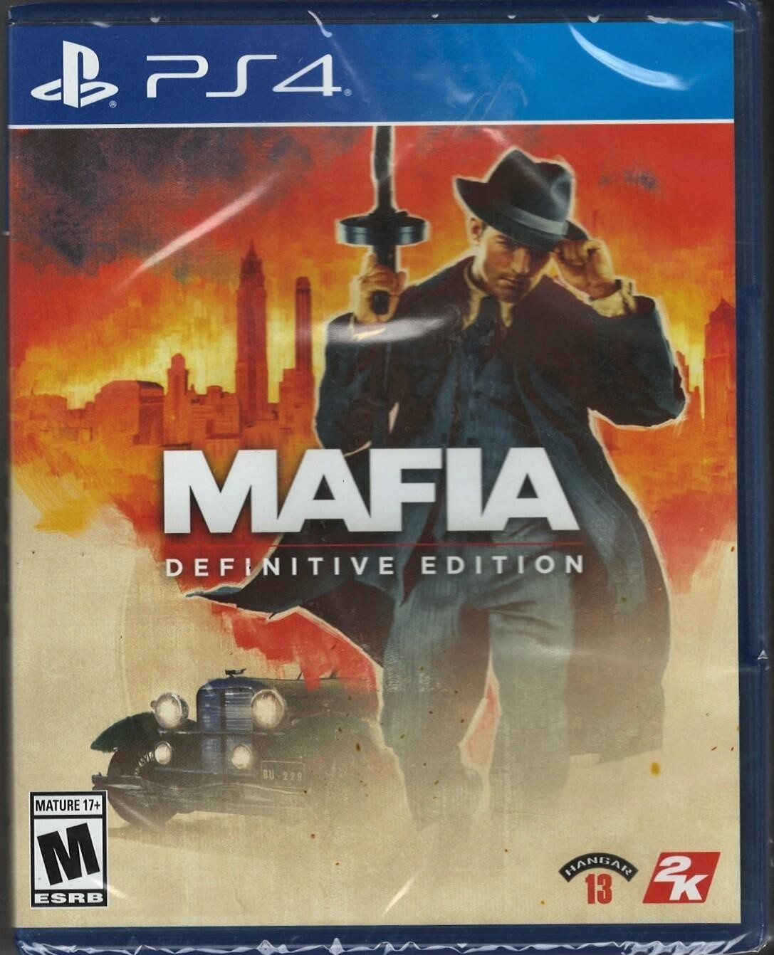 PRODUCT DETAILS 【商品情報】・商品名：Mafia: Definitive Edition PS4 (Brand New Factory Sealed US Version) PlayStation・対応機種：プレイステーション4（PS4）・仕様：北米版（NTSC-U/C）・言語：英語【コンディション】・新品未開封の海外直輸入品です。・パッケージに輸送によるスレ・小傷がある場合があります。 ■ 北米版ゲームについてのご注意（必ずお読みください） 【北米版 ゲームについてのご注意】こちらの商品は、北米版（海外仕様）のゲームソフトです。・プレイステーション4（PS4）本体はリージョンフリーのため、日本国内の本体でもプレイいただけます。・ゲーム内の表示および音声は、基本的に英語です。日本語には対応していない場合があります。・オンライン機能・ダウンロードコンテンツ等は、アカウントの地域により利用できない場合があります。・海外版であることを理由とした返品・交換はお受けできません。 ■ ご注意 ・掲載画像は実物に近い色味になるよう調整しておりますが、ご利用の環境により差異が生じる場合があります。・複数店舗で在庫を共有しているため、ご注文後に在庫切れとなる場合がございます。・海外倉庫からのお取り寄せのため、発送までに数日〜2〜3週間程度かかる場合があります。 ■ 納期についてお届けの目安を必ずご確認ください。 ご注意 海外からの輸入品となります。海外輸送のため、外箱に軽微なスレ等がある場合がございますが、商品本体には影響ございません。 ※在庫状況は仕入先の在庫情報をもとに出来る限り正確に表示しておりますが、取寄せ商品のため、タイミングによりご注文後に欠品・キャンセルとなる場合がございます。