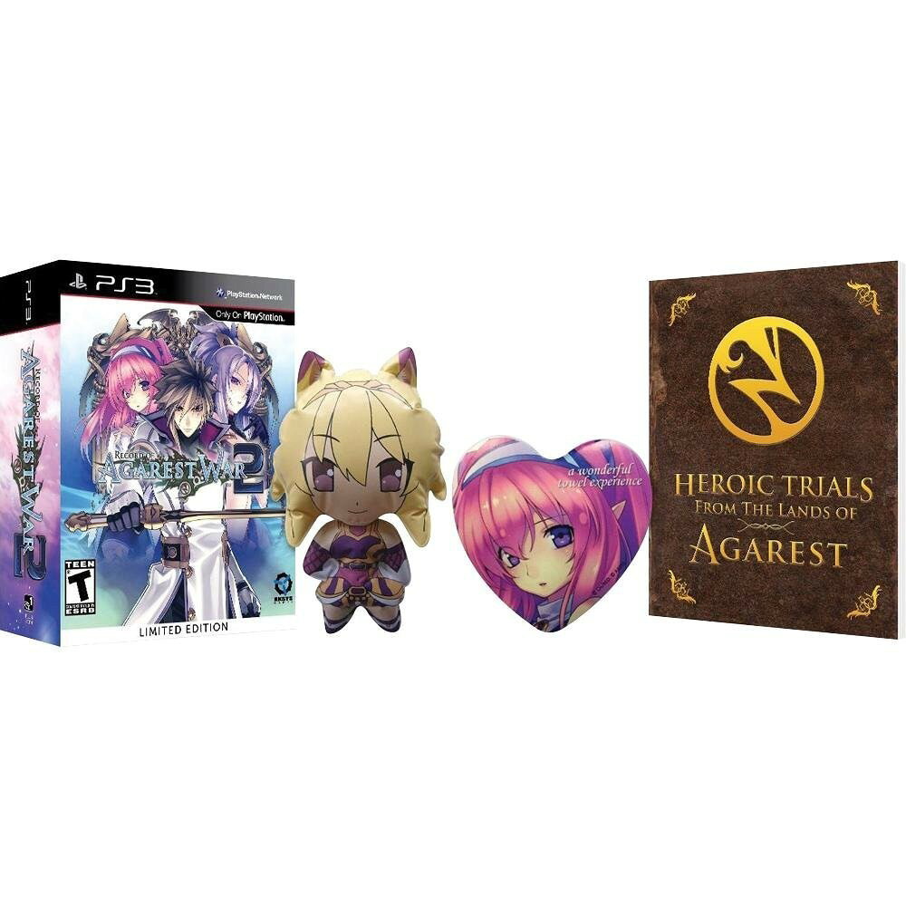 PRODUCT DETAILS 【商品情報】・商品名：Record of Agarest War 2 Limited Edition - PlayStation 3・対応機種：プレイステーション3（PS3）・仕様：北米版（NTSC-U/C）・言語：英語【コンディション】・新品未開封の海外直輸入品です。・パッケージに輸送によるスレ・小傷がある場合があります。 ■ 北米版ゲームについてのご注意（必ずお読みください） 【北米版 ゲームについてのご注意】こちらの商品は、北米版（海外仕様）のゲームソフトです。・プレイステーション3（PS3）本体はリージョンフリーのため、日本国内の本体でもプレイいただけます。・ゲーム内の表示および音声は、基本的に英語です。日本語には対応していない場合があります。・オンライン機能・ダウンロードコンテンツ等は、アカウントの地域により利用できない場合があります。・海外版であることを理由とした返品・交換はお受けできません。 ■ ご注意 ・掲載画像は実物に近い色味になるよう調整しておりますが、ご利用の環境により差異が生じる場合があります。・複数店舗で在庫を共有しているため、ご注文後に在庫切れとなる場合がございます。・海外倉庫からのお取り寄せのため、発送までに数日〜2〜3週間程度かかる場合があります。 ■ 納期についてお届けの目安を必ずご確認ください。 ご注意 海外からの輸入品となります。海外輸送のため、外箱に軽微なスレ等がある場合がございますが、商品本体には影響ございません。 ※在庫状況は仕入先の在庫情報をもとに出来る限り正確に表示しておりますが、取寄せ商品のため、タイミングによりご注文後に欠品・キャンセルとなる場合がございます。