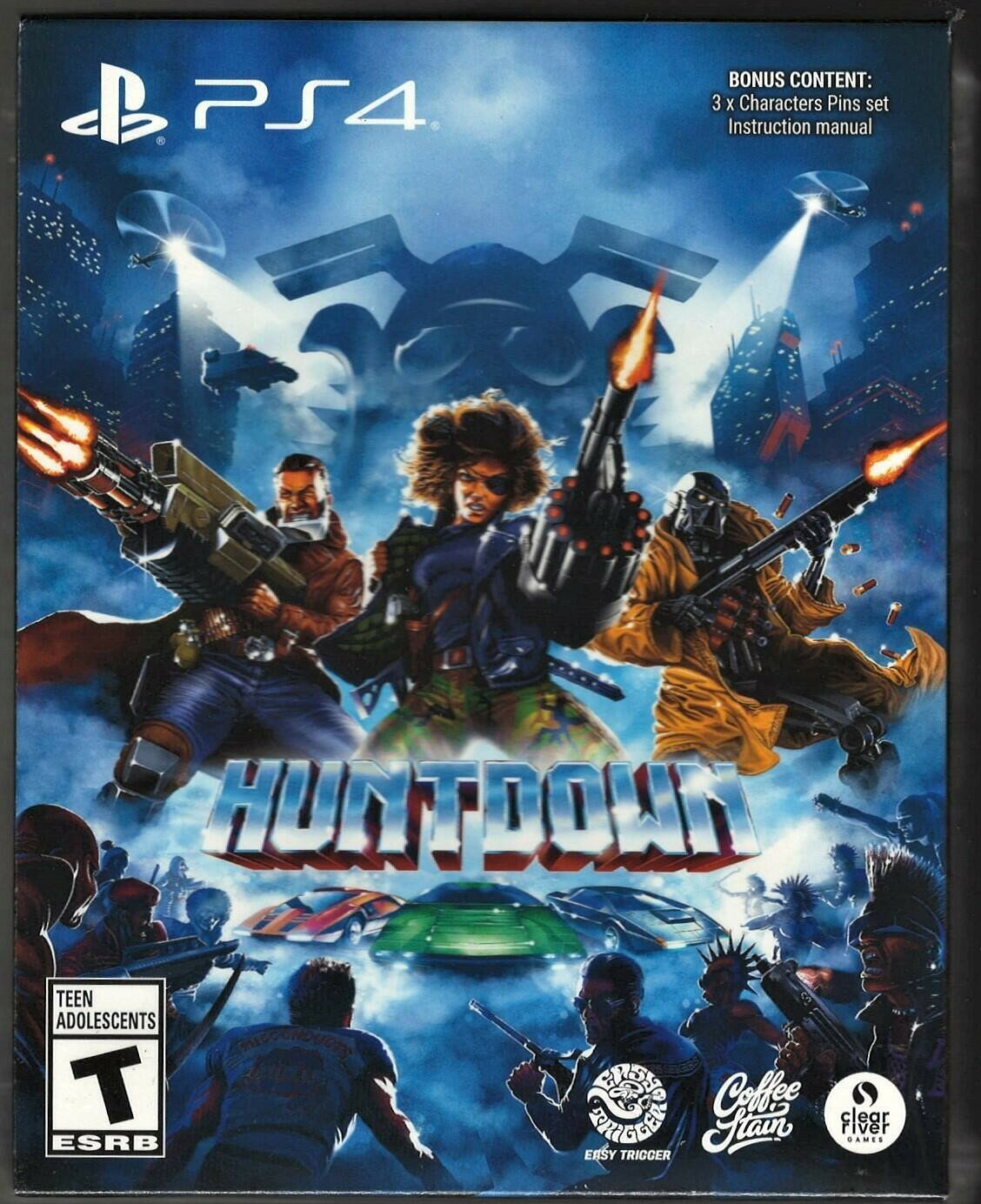 PRODUCT DETAILS 【商品情報】・商品名：Huntdown - PlayStation 4・対応機種：プレイステーション4（PS4）・仕様：北米版（NTSC-U/C）・言語：英語【コンディション】・新品未開封の海外直輸入品です。・パッケージに輸送によるスレ・小傷がある場合があります。 ■ 北米版ゲームについてのご注意（必ずお読みください） 【北米版 ゲームについてのご注意】こちらの商品は、北米版（海外仕様）のゲームソフトです。・プレイステーション4（PS4）本体はリージョンフリーのため、日本国内の本体でもプレイいただけます。・ゲーム内の表示および音声は、基本的に英語です。日本語には対応していない場合があります。・オンライン機能・ダウンロードコンテンツ等は、アカウントの地域により利用できない場合があります。・海外版であることを理由とした返品・交換はお受けできません。 ■ ご注意 ・掲載画像は実物に近い色味になるよう調整しておりますが、ご利用の環境により差異が生じる場合があります。・複数店舗で在庫を共有しているため、ご注文後に在庫切れとなる場合がございます。・海外倉庫からのお取り寄せのため、発送までに数日〜2〜3週間程度かかる場合があります。 ■ 納期についてお届けの目安を必ずご確認ください。 ご注意 海外からの輸入品となります。海外輸送のため、外箱に軽微なスレ等がある場合がございますが、商品本体には影響ございません。 ※在庫状況は仕入先の在庫情報をもとに出来る限り正確に表示しておりますが、取寄せ商品のため、タイミングによりご注文後に欠品・キャンセルとなる場合がございます。