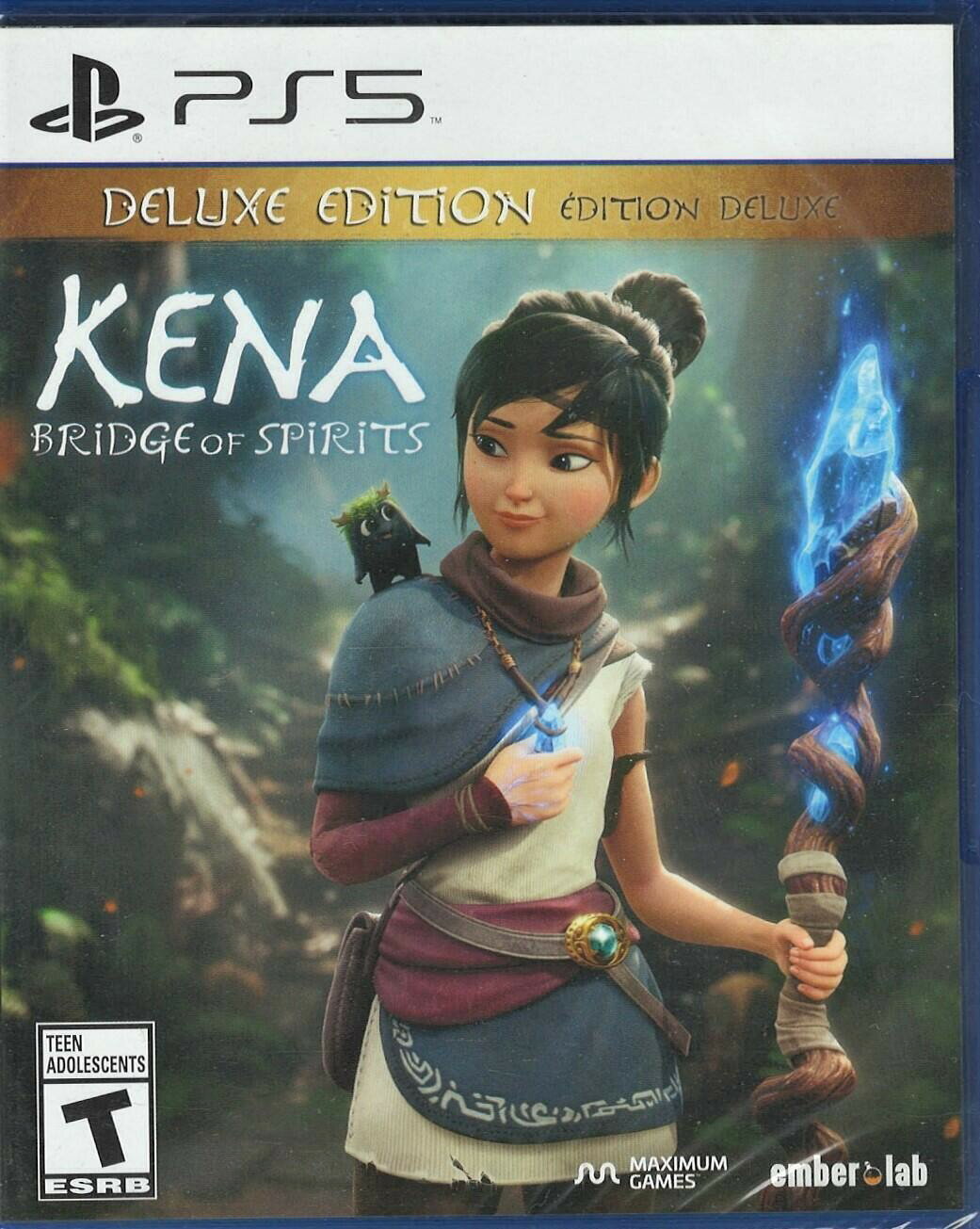 PRODUCT DETAILS 【商品情報】・商品名：Kena: Bridge of Spirits - Deluxe Edition - PlayStation 5・対応機種：プレイステーション5（PS5）・仕様：北米版（NTSC-U/C）・言語：英語【コンディション】・新品未開封の海外直輸入品です。・パッケージに輸送によるスレ・小傷がある場合があります。 ■ 北米版ゲームについてのご注意（必ずお読みください） 【北米版 ゲームについてのご注意】こちらの商品は、北米版（海外仕様）のゲームソフトです。・プレイステーション5（PS5）本体はリージョンフリーのため、日本国内の本体でもプレイいただけます。・ゲーム内の表示および音声は、基本的に英語です。日本語には対応していない場合があります。・オンライン機能・ダウンロードコンテンツ等は、アカウントの地域により利用できない場合があります。・海外版であることを理由とした返品・交換はお受けできません。 ■ ご注意 ・掲載画像は実物に近い色味になるよう調整しておりますが、ご利用の環境により差異が生じる場合があります。・複数店舗で在庫を共有しているため、ご注文後に在庫切れとなる場合がございます。・海外倉庫からのお取り寄せのため、発送までに数日〜2〜3週間程度かかる場合があります。 ■ 納期についてお届けの目安を必ずご確認ください。 ご注意 海外からの輸入品となります。海外輸送のため、外箱に軽微なスレ等がある場合がございますが、商品本体には影響ございません。 ※在庫状況は仕入先の在庫情報をもとに出来る限り正確に表示しておりますが、取寄せ商品のため、タイミングによりご注文後に欠品・キャンセルとなる場合がございます。